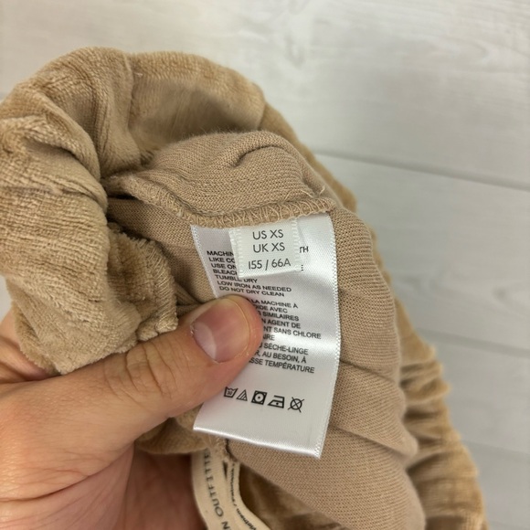 Urban Outfitters Tan Velour Joggers Size XS Cozy Comfy - Picture 6 of 11